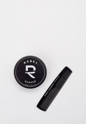 Набор косметики Rebel Подарочный BARBER Shaper & Mens Comb Total Black. Цвет: прозрачный