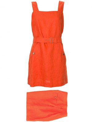 Ромпер с поясом Hermès. Цвет: оранжевый