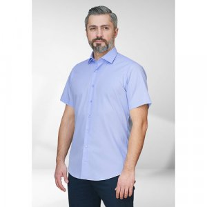Рубашка , размер L/M, голубой Mario Machardi. Цвет: голубой