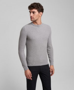 Пуловер трикотажный KWL-0887 LGREY HENDERSON. Цвет: серый