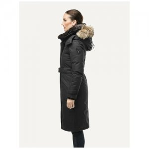 Пуховое пальто She-ra black, M низкие температуры Nobis. Цвет: черный