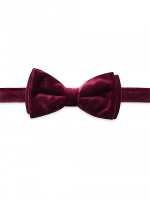 Бархатный галстук-бабочка с завязками , розовый Eton
