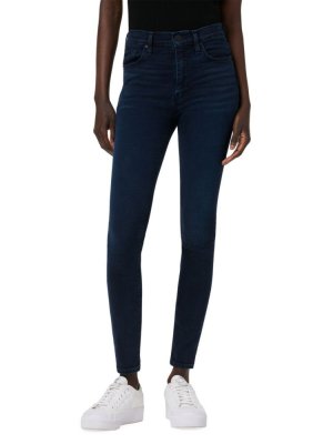 Укороченные джинсы Barbara с высокой посадкой и суперскинни , синий Hudson