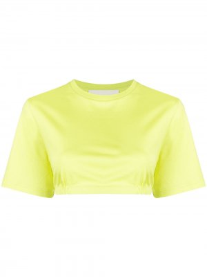 Jersey bra T-shirt Dion Lee. Цвет: желтый
