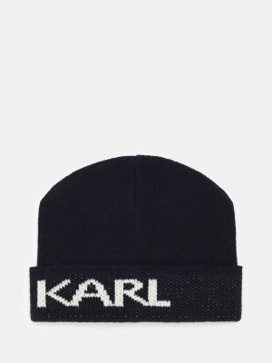 Шапки Karl Lagerfeld. Цвет: темно-синий