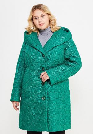 Куртка утепленная Brillare. Цвет: зеленый