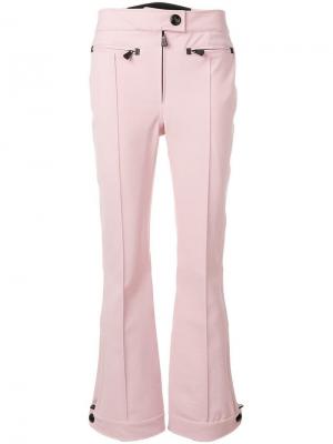 Расклешенные брюки Moncler Grenoble. Цвет: розовый