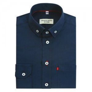 Рубашка для мальчика Colletto Bianco 000178 JB, размер 31 122-128. Цвет: синий
