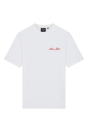Белая футболка с лыжной графикой , белый Lyle & Scott. Цвет: белый