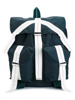 Рюкзак с ремешками Oamc. Цвет: синий