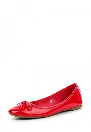Балетки Max Shoes. Цвет: красный
