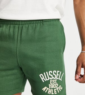 Зеленые трикотажные шорты EST 1902-Зеленый цвет Russell Athletic