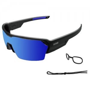 Солнцезащитные очки  Race Black / Revo Blue Polarized lenses, черный OCEAN. Цвет: черный