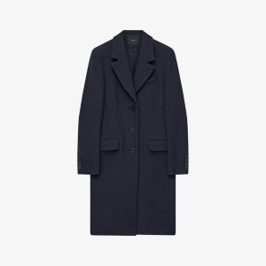 Coleherne однобортное пальто из смеси шерсти и кашемира , темно-синий Joseph