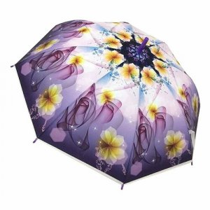 Зонт , фиолетовый Мультидом. Цвет: фиолетовый