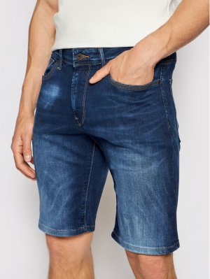 Джинсовые шорты зауженного кроя, синий Pepe Jeans