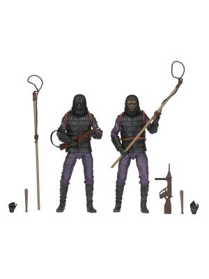 Planet of the Apes - 7 Action Figure Classic Gorilla Soldier 2 Pack Neca. Цвет: серый