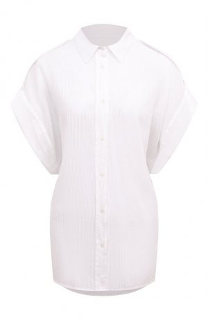 Хлопковая рубашка Dondup. Цвет: белый