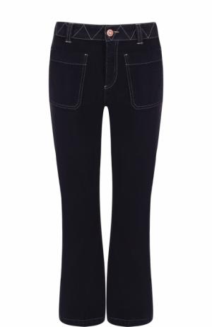 Укороченные расклешенные джинсы See by Chloé. Цвет: темно-синий