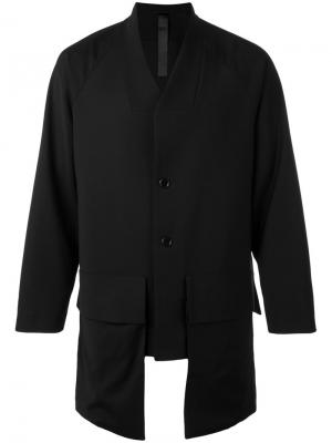 Пиджак с накладными карманами Odeur. Цвет: чёрный