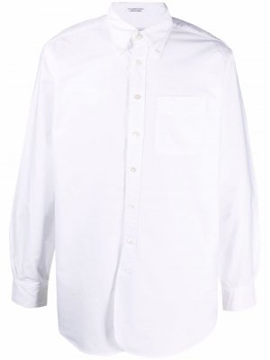 Рубашка с длинными рукавами и нагрудным карманом Engineered Garments. Цвет: белый