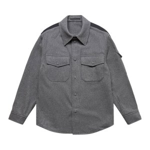 Рубашка Button Up Long-Sleeve 'Grey Melange', серый Helmut Lang