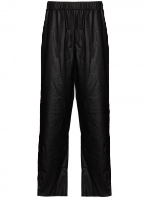 Укороченные брюки с эластичным поясом MM6 Maison Margiela. Цвет: черный