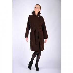 Пальто , размер 42-44, коричневый MARGO. Цвет: коричневый