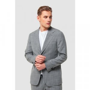 Пиджак , размер 54, серый KANZLER. Цвет: серый