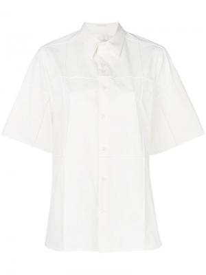 Рубашка с короткими рукавами фотографическим принтом Wales Bonner. Цвет: белый