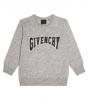 Свитер из шерсти и кашемира с логотипом , серый Givenchy Kids