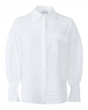 Хлопковая рубашка Sfizio. Цвет: белый