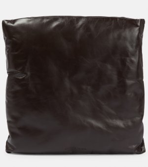 Подушка маленькая кожаная сумочка, коричневый Bottega Veneta