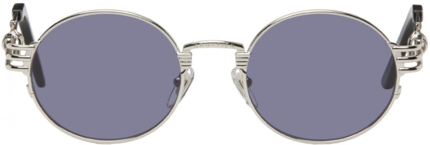Серебряные солнцезащитные очки 56-6106 Jean Paul Gaultier