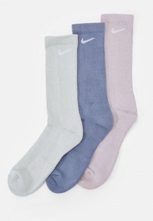 Спортивные носки Everyday Plus Cush Crew Unisex 3 Pack , цвет ashen slate(white)/platinum violet(white)/light silver(white) Nike