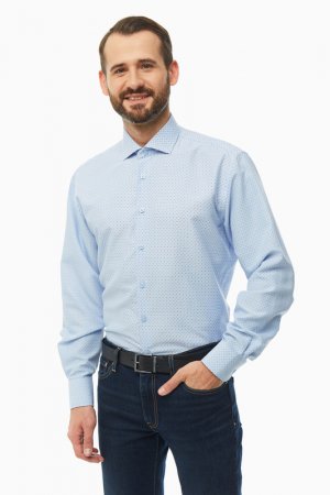 Рубашка Conti Uomo. Цвет: горошек, синий