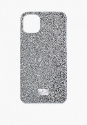 Чехол для iPhone Swarovski® 12 mini High. Цвет: серебряный