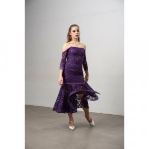 Платье , размер 44/46, фиолетовый GK. Цвет: фиолетовый