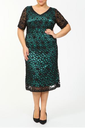 Платье Lia Mara. Цвет: черный, зеленый