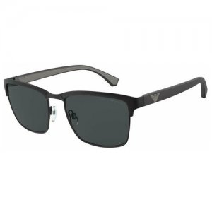Солнцезащитные очки EA 2087 3014/87 56 Emporio Armani. Цвет: черный