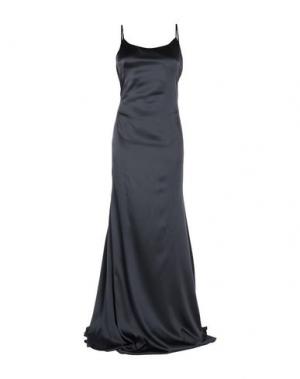 Длинное платье FRANCESCA PICCINI. Цвет: черный