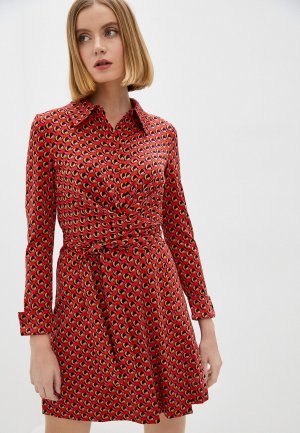 Платье Diane von Furstenberg. Цвет: разноцветный