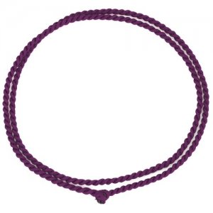 Гайтан шнурок для крестика или кулона фиолетовый (Длина: 60 см, Толщина: 1,5 мм) 4Love4You. Цвет: фиолетовый