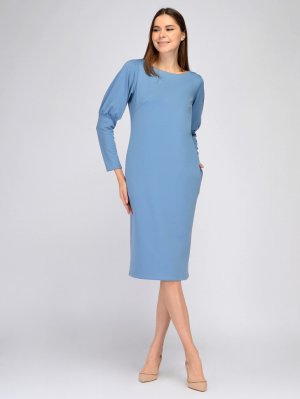 Платье VISERDI. Цвет: серо-голубой