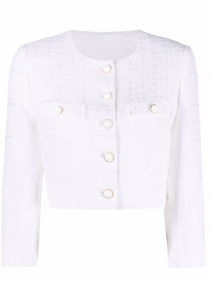 Rosy cropped tweed jacket Tagliatore. Цвет: белый
