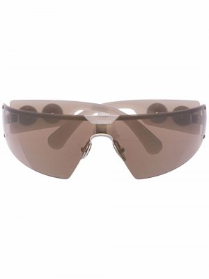 Солнцезащитные очки-маска Roberto Cavalli. Цвет: серый