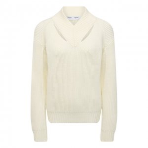 Шерстяной свитер Proenza Schouler White Label. Цвет: кремовый