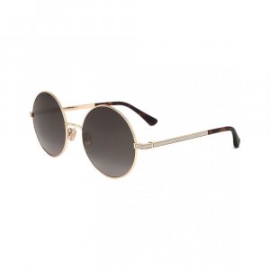 Женские солнцезащитные очки Oriane 57 мм золотистые Jimmy Choo