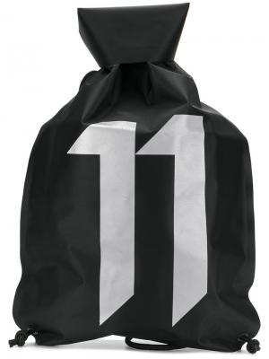 Рюкзак с логотипом 11 By Boris Bidjan Saberi. Цвет: чёрный