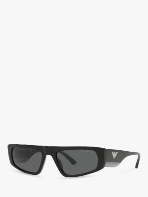 EA4168 Мужские солнцезащитные очки-подушки , черный/серый Emporio Armani